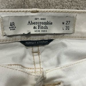 Abercrombie and Fitch off white jeans
